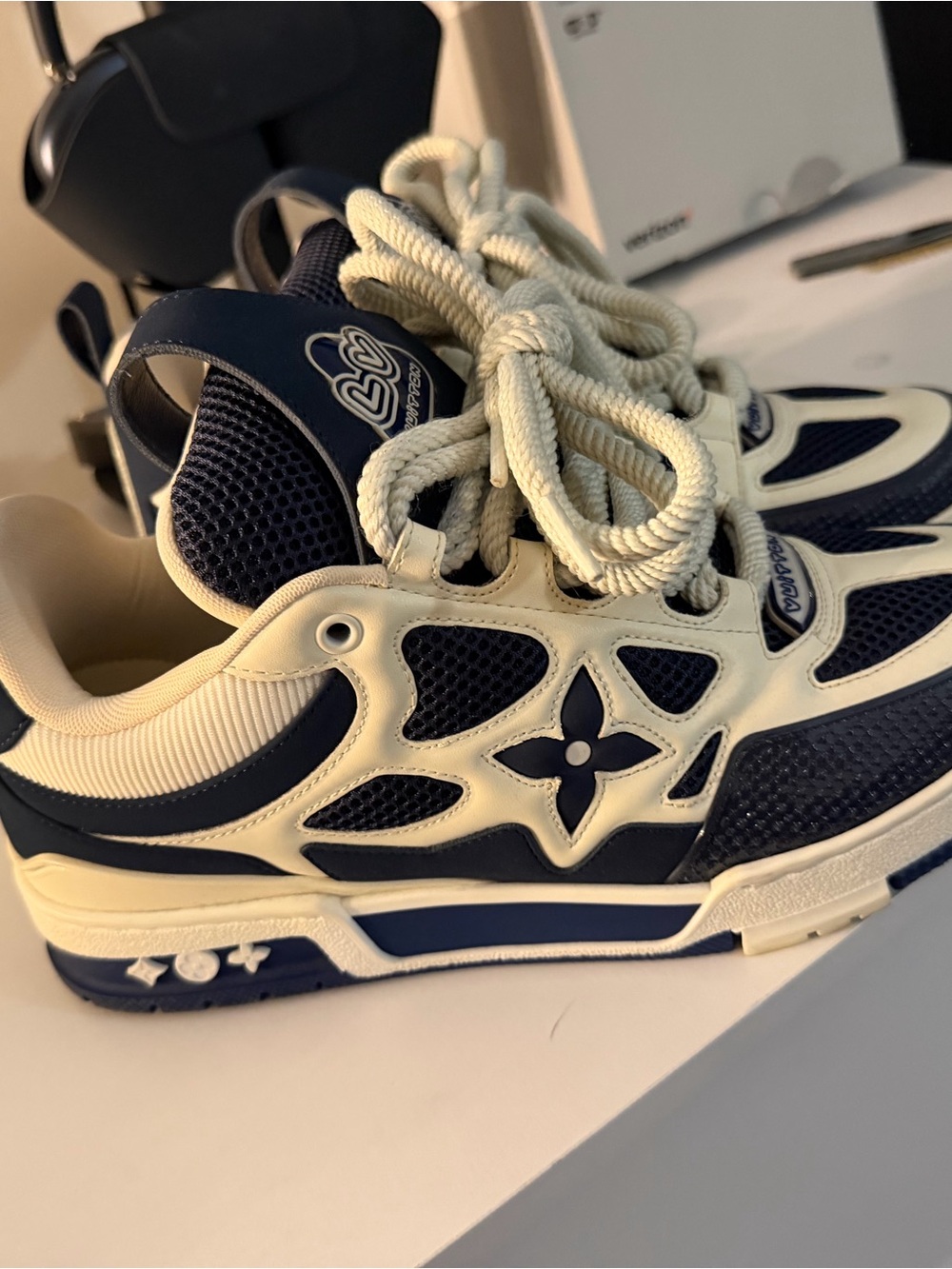 Louis Vuitton skate shoes Designer LV Trainers size 7 fits a US 8-9